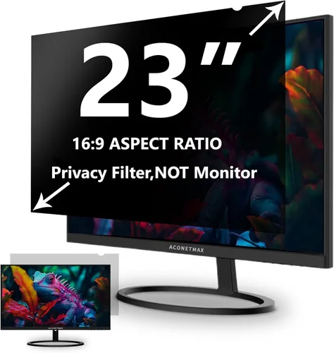 Miniatura 10 de Filtro de pantalla de privacidad de computadora de 20 pulgadas para monitor de pantalla ancha de 16:9 Escudo de privacidad Filtro de luz azul