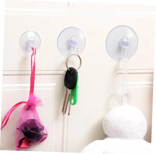 Miniatura 5 de Cabilock 12 ganchos de ventosa resistentes para pared extraíbles para paneles de yeso para cocina, baño, armario