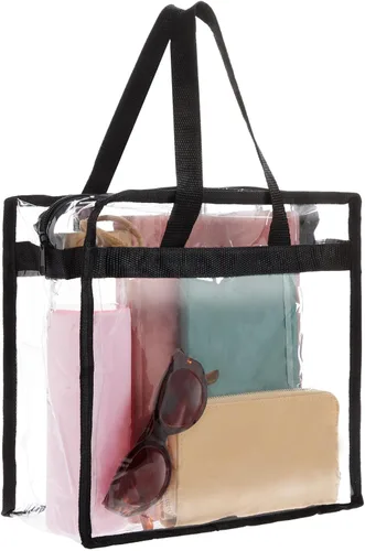 Miniatura 5 de Juvale Clear Stadium Approved Bags - 12x6x12 Large Transparent Tote Bags with Zippers and Handles