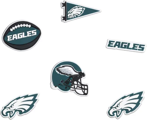 Miniatura 8 de FOCO unisex-adult NFL Team Logo 6-Pack Shoe Charms