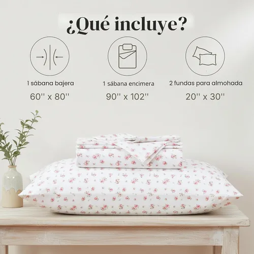 Miniatura 3 de Modern Threads - Sábanas de microfibra sedosa y libre de arrugas ultra suaves, sábanas de microfibra de lujo. Incluye sábana encimera, sábana bajera