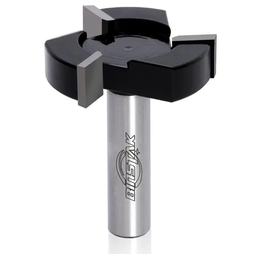 Brocas de enrutador de superficie de spoilboard CNC, vástago de 1/2 pulgada de diámetro de corte de 2 pulgadas, broca de aplanamiento de losa, broca