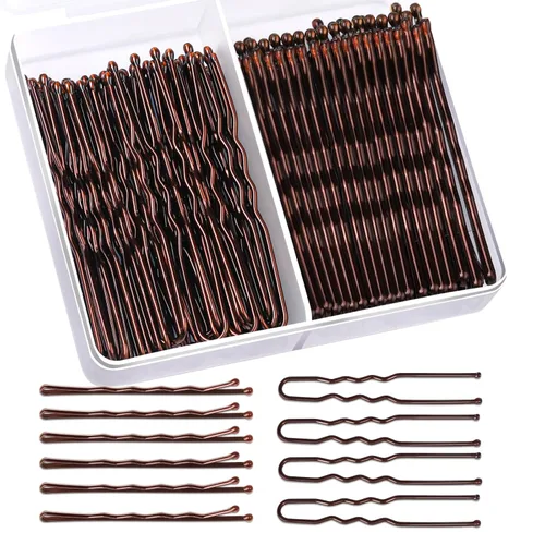 Miniatura 10 de Teenitor 100 alfileres negros Bobby, alfileres de pelo negros, horquillas para el cabello para mujeres y niñas de 2 pulgadas