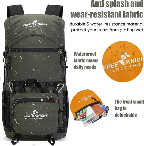 Miniatura 6 de Bseash Mochila de senderismo ligera de 30 L, bolsa de viaje impermeable para deportes al aire libre, mochila para ciclismo, escalada, esquí