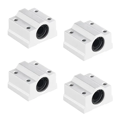 Miniatura 4 de 2 guías de eje de varilla de movimiento lineal de 8 mm x 850 mm con 4 rodamientos de bolas SCS8UU y 4 soportes de riel de aluminio SK8, juego