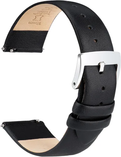 OTTOODY Correas de reloj de cuero de liberación rápida, elegante y ultra suave, correa de reloj de cuero de grano superior para mujeres y hombres,