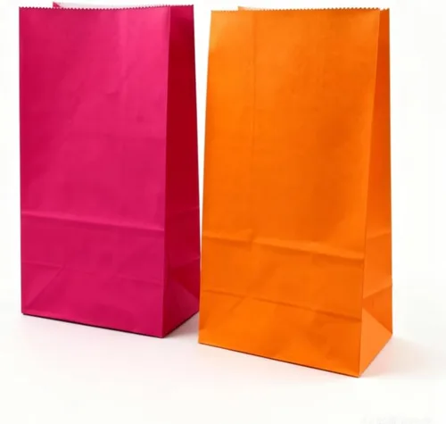 Miniatura 3 de MORANTI Bolsas de regalo pequeñas marrones de 5.1 x 3.1 x 9.4 pulgadas para actividades navideñas, cumpleaños, boda, fiesta (marrón, 24 unidades)
