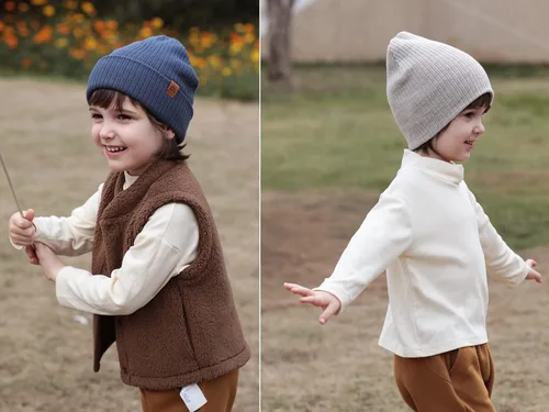 Miniatura 2 de Moon Kitty 2 piezas Gorro de bebé suave Gorro de bebé cálido de punto Gorro de invierno para bebé para niños