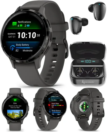 Miniatura 7 de Reloj inteligente Garmin Venu 3 GPS con pantalla AMOLED de 45 mm, características avanzadas de salud y fitness, hasta 14 días de batería, modo