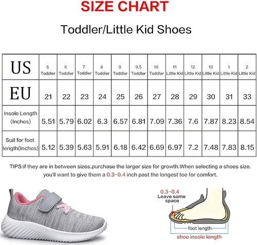 Miniatura 2 de Wonvatu - Tenis para niños pequeños con correa para caminar y correr Tenis atléticos para correr