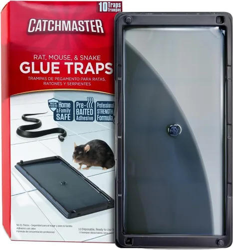 Miniatura 15 de Catchmaster Atrapa y lanza: trampas de pegamento desechables sin contacto y sin ver para interiores, no necesita cebo (paquete de 2), atrapa hasta