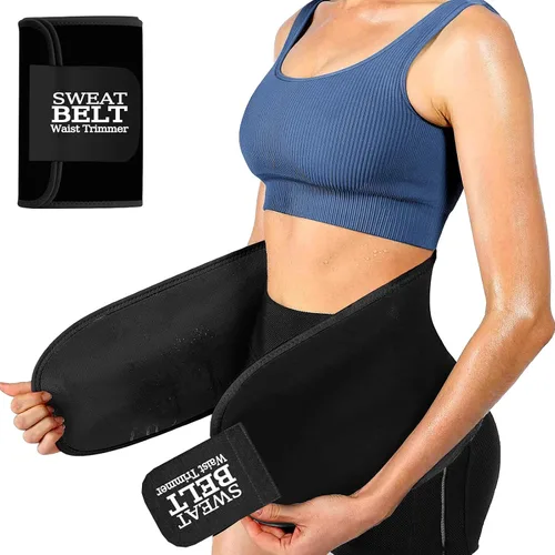 Miniatura 7 de ZPP Entrenador de cintura para mujeres y hombres, banda de sudor de neopreno, cinturón reductor de cintura adelgazante para entrenamiento