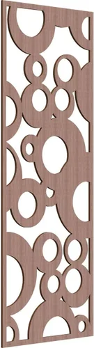 Miniatura 187 de Farwell Paneles de pared decorativos de madera con calado, 13 3/8 pulgadas de ancho x 34 3/8 pulgadas de alto x 1/4 de alto, roble rojo rojo