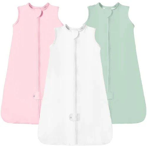 Miniatura 14 de TotAha Saco de dormir para bebés de 6 a 12 meses, paquete de 3, saco de dormir transpirable para bebé, niña, niño, manta usable con cremallera Azul