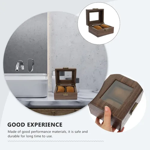 Miniatura 7 de Hemobllo Caja de reloj de escritorio, vitrina, organizador de pulsera