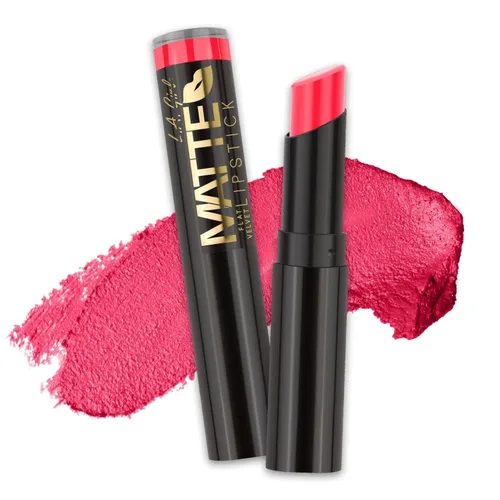 Miniatura 11 de L.A. Girl Lápiz labial mate de terciopelo plano, Bite Me GLC810