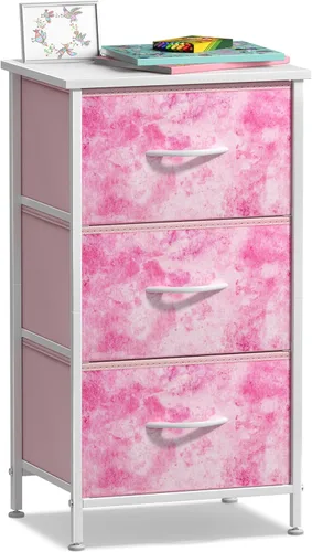 Miniatura 17 de Sorbus Cómoda de tela para dormitorio de niños, cómoda de 5 cajones, torre de almacenamiento alta, organizador de ropa, para armario, sala