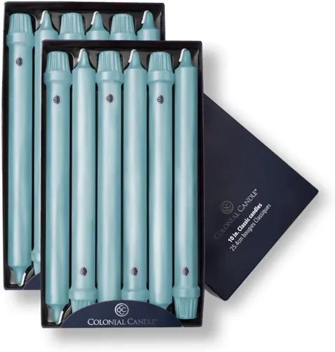 Miniatura 21 de Colonial Candle Vela cónica sin perfume, colección Handipt, ámbar, 12 pulgadas, paquete de 12, hasta 10 horas de combustión