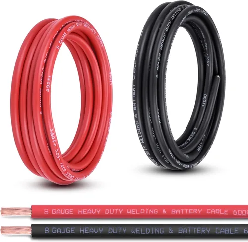 Miniatura 29 de Cable de Batería Calibre 2/0, 10 Pies Rojo + 10 Pies Negro 2/0 AWG Cable de Alambre de Soldadura de Cobre Puro, para Automotriz, Batería, Solar