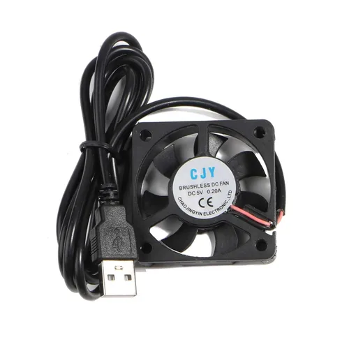 Miniatura 5 de Conector USB de 5 V, 4500-5500 rpm, ventilador de PC, disipador de calor, ventilador de refrigeración de CPU, 1.969 x 1.969 in, 5 V, USB, ventilador