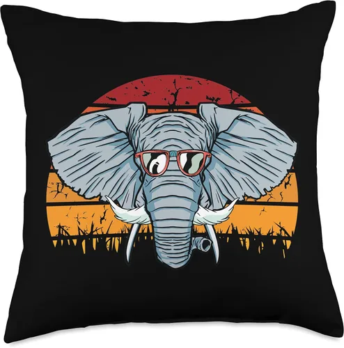 Miniatura 5 de Fathers-Day 2021 Cloths Dad Daddy Papa Men Gifts Elefante - Almohada retro para el día del padre, para amantes de los animales salvajes, zoológico