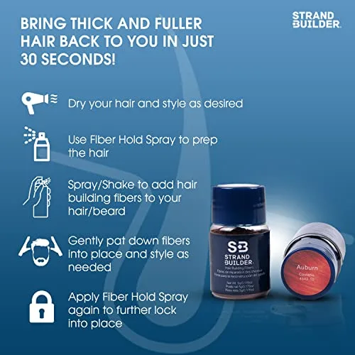 Miniatura 2 de Fibras capilares para adelgazamiento del cabello y pérdida de cabello, fibras naturales de queratina para la construcción del cabello, espesante