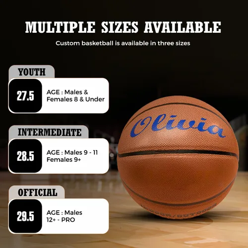 Miniatura 4 de Baloncesto personalizado TF250 para interior o exterior - Personalizado con tu nombre o texto - Regalo de baloncesto ideal para hijo, hija, niño
