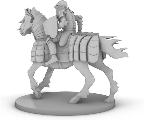Miniatura 5 de Human Cavalier 2 Base Tabletop DND Gaming Miniature