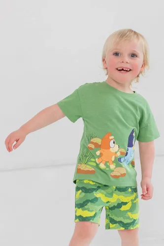 Miniatura 2 de Bluey Conjunto de camiseta y pantalones cortos de rizo francés