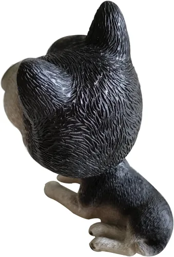 Miniatura 5 de Perro husky siberiano de 4.3 in, cabeza de balanceo con la cabeza, adornos interiores de perro divertido de dibujos animados cachorro sacudiendo