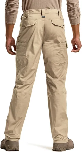 Miniatura 129 de CQR – Pantalones tácticos elásticos tipo cargo para hombre, resistentes al agua, de tela ripstop (antidesgarros), ligeros, ideales para uso diario