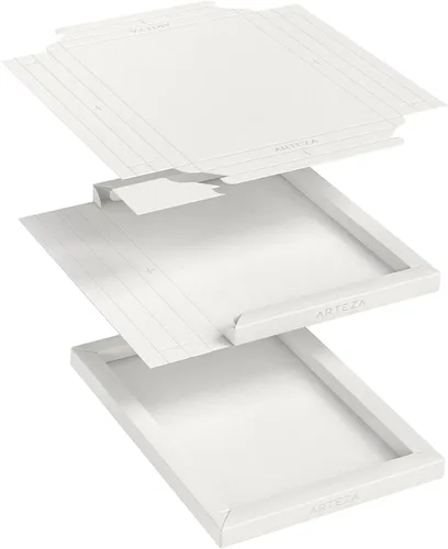 Miniatura 3 de ARTEZA Bloc de lona plegable de papel de acuarela, 8.03 x 11.02 pulgadas, 10 hojas, papel de algodón