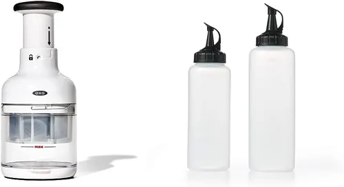 OXO Good Grips - Picador de verduras + juego de botellas de chef's Squeeze