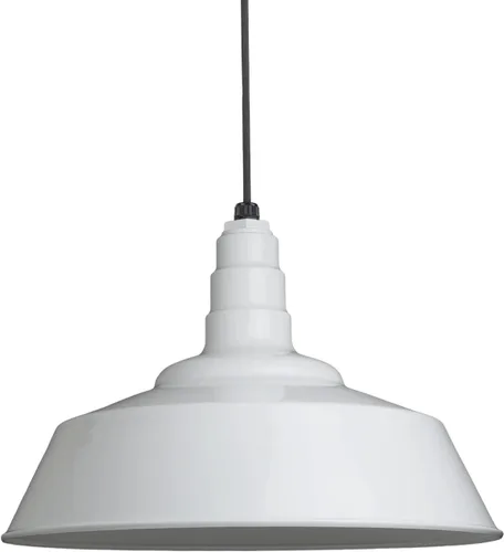 Miniatura 67 de Steel Lighting Co. Manhattan Warehouse Light Lámpara colgante montada en el techo Cúpula de 20 pulgadas Montaje al ras Luz de granero