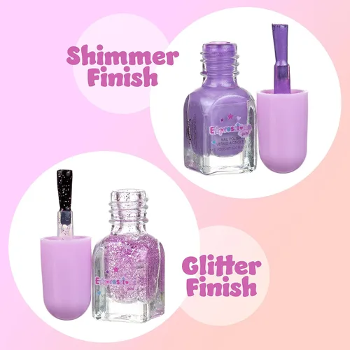 Miniatura 5 de Paquete económico de 24 esmaltes de uñas perfumados, tonos brillantes y brillantes, colores seguros Non-Toxic Water-Based Manicure & Pedicure Kit