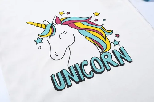 Miniatura 6 de Joyond Summer Pajamas for Girls Cotton Toddler Clothes Kids Short Sleeves Snug-Fit Sleepwear Unicorn Flamingo Pjs Set
