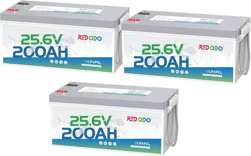 Miniatura 32 de Redodo Batería LiFePO4 de litio de 12 V 100 Ah, batería del grupo 31 integrada en BMS de 100 A, hasta 15000 ciclos, 10 años de vida útil, perfecta