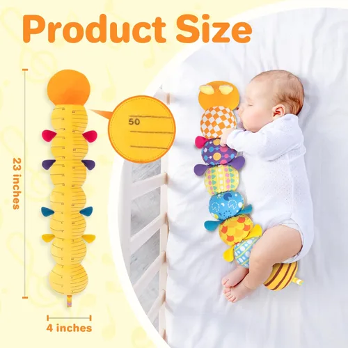 Miniatura 4 de KMUYSL Juguetes para bebés de 0-6 y 6-12 meses, juguete sensorial con música y animales de peluche para 0 1 2 3 4 5 6+ meses, juguete de peluche