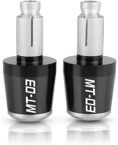 Miniatura 6 de Para Yamaha MT-03 MT03 MT 03 2014 2015 2016 2017 2018 2019 2020 motocicleta 0.866 in manillar Grips manillar extremos tapas tapón deslizante