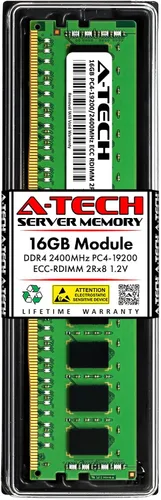 Miniatura 38 de A-Tech 4GB DDR4 2133MHz PC4-17000 ECC RDIMM 1Rx8 Single Rank 1.2V ECC Registered DIMM de 288 pines Módulo de actualización de memoria RAM