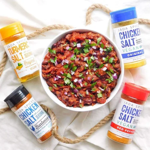 Miniatura 5 de Jada - Especias de sal para pollo y condimentos - Original, pimiento rojo - vegano, keto y paleo - Perfecto para cocinar, barbacoa, parrilla