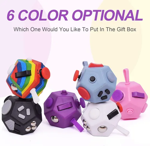 Miniatura 4 de UOOEFUN Pequeños juguetes fidget para niños y adultos con ansiedad, TDAH, autismo y para aliviar el estrés (morado)