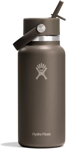 Miniatura 26 de Hydro Flask Botella de agua – Acero inoxidable aislado – Tapa flexible con popote de boca ancha, antiderrames, a prueba de fugas y recargable en 32