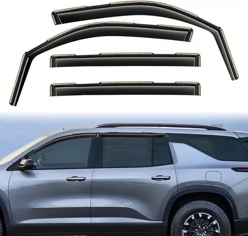 Miniatura 12 de Viseras adhesivas de bajo perfil para ventana, protectores de lluvia para Buick Envista 2024 2025, deflectores de ventana, reducen el ruido