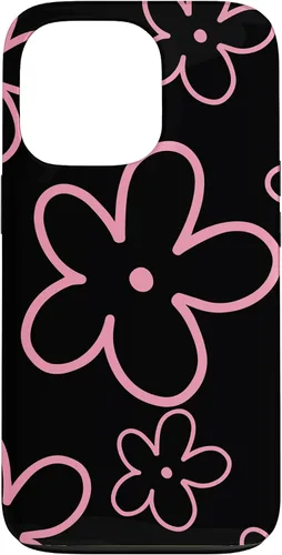 Miniatura 10 de Pink Black Flower Retro Modern Boho Floral Aesthetics Case for iPhone 17
