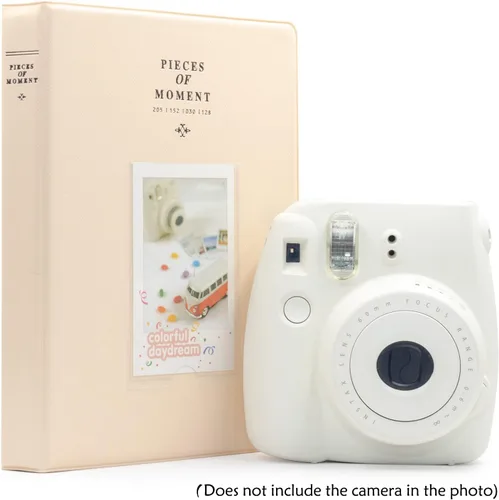 Miniatura 3 de Álbum de fotos Ablus pequeño con 128 bolsillos para fotos de cámaras instantáneas Fujifilm Instax Mini 7s 8 8+ 9 25 26 50s 70 90 y tarjetas de Negro
