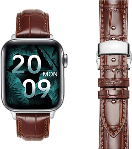 Miniatura 11 de Moran - Correas de cuero compatibles con Apple Watch Band 1.929 in 1.772 in 1.732 in 1.654 in 1.614 in 1.575 in 1.496 in, correa de cuero de oveja