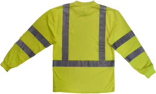 Miniatura 7 de Radians ST21-3PGS-2X Clase 3 Camiseta de seguridad de manga larga Max-Dri con malla transpirable, 2X-Grande, Verde