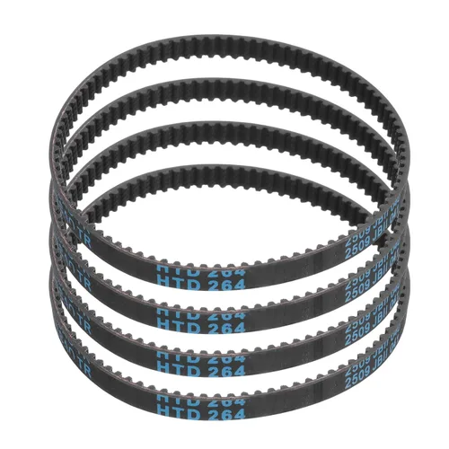 Miniatura 61 de uxcell 4pcs HTD-3M correa dentada de goma 60 dientes, 7.087 in de longitud de paso x 0.236 in de ancho x 0.094 in de altura, correa de distribución
