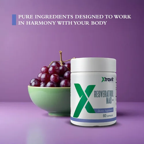 Miniatura 9 de Resveratrol NAD + Suplemento – Suplementos de refuerzo de la longevidad pura para hombres y mujeres – Puede apoyar el envejecimiento saludable